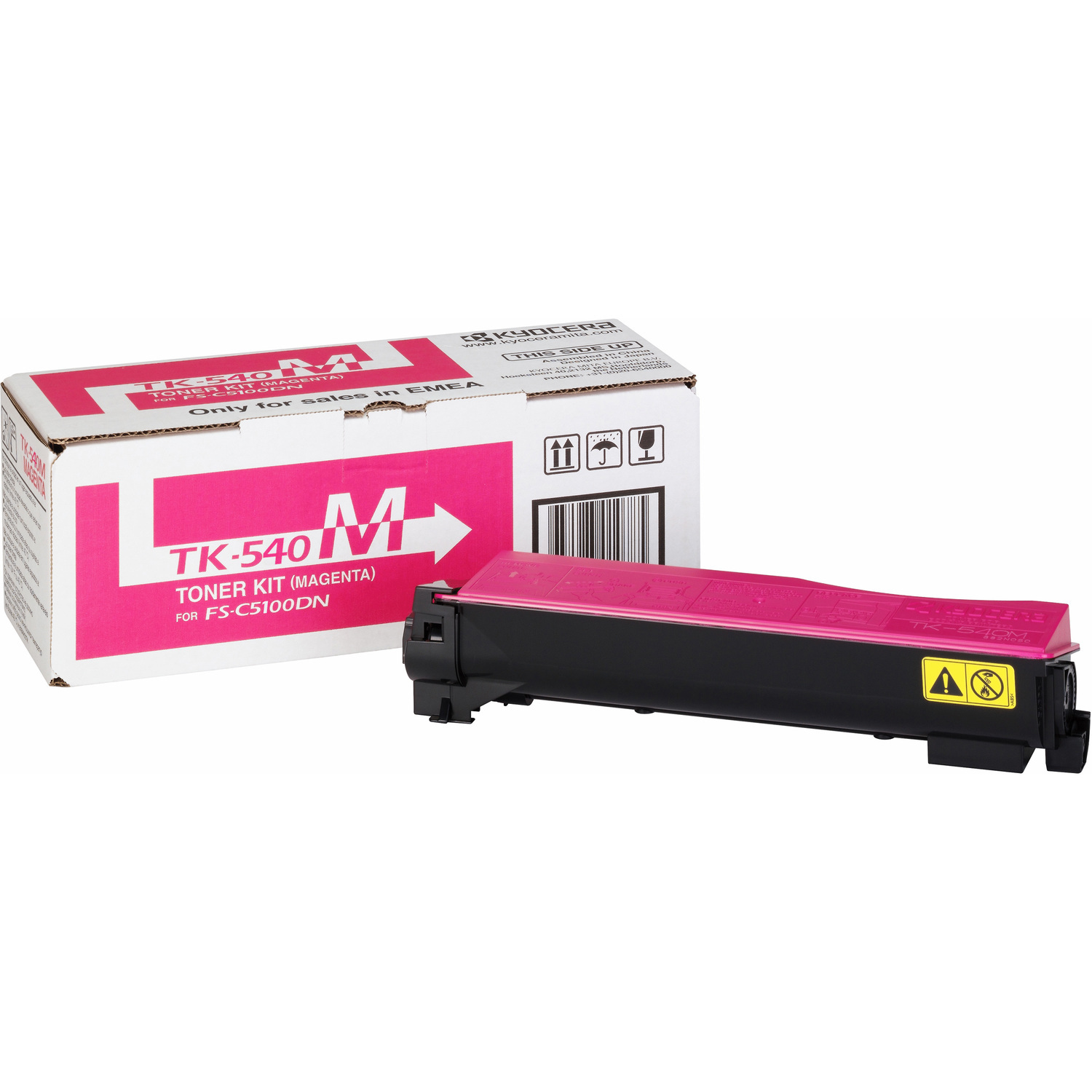 Kyocera TK-540M Original Laser Toner Cartridge - Magenta - 1 Pack