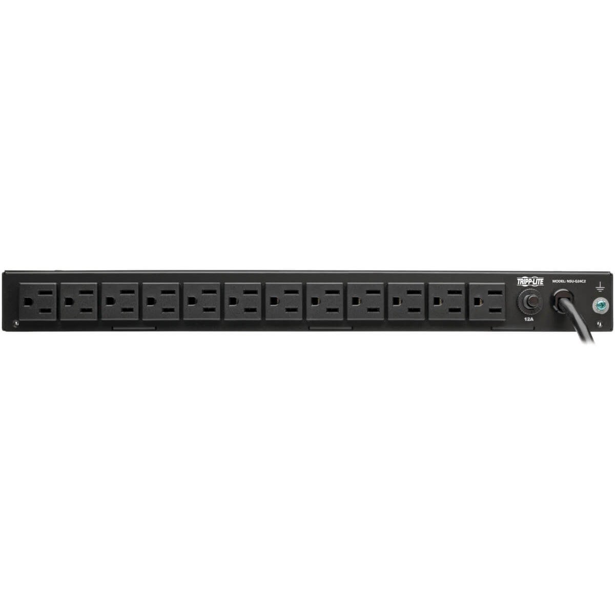 Tripp Lite by Eaton 24-Port Gigabit Ethernet Switch with 12 Outlet PDU, 2 SFP Ports