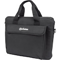 Manhattan London Laptop Bag 12.5" , Top Loader, Black, LOW COST, Accessories Pocket, Shoulder Strap (removable), Notebook Case, Three Year Warranty