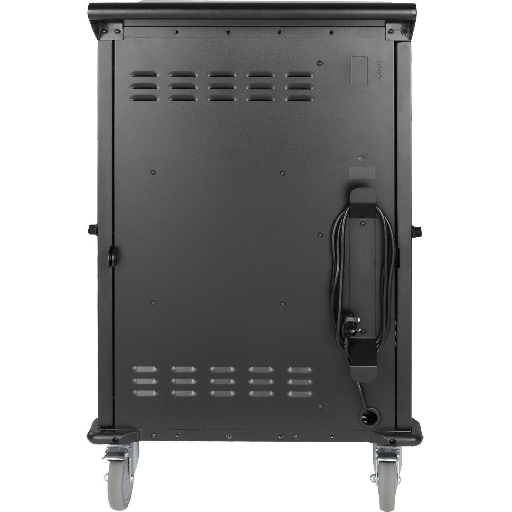 Eaton Tripp Lite Series Multi-Device Charging Cart, 36 AC Outlets, Chromebooks and Laptops, 230V, BS 1363, Black