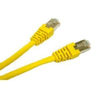 C2G-25ft Cat5e Molded Shielded (STP) Network Patch Cable - Yellow