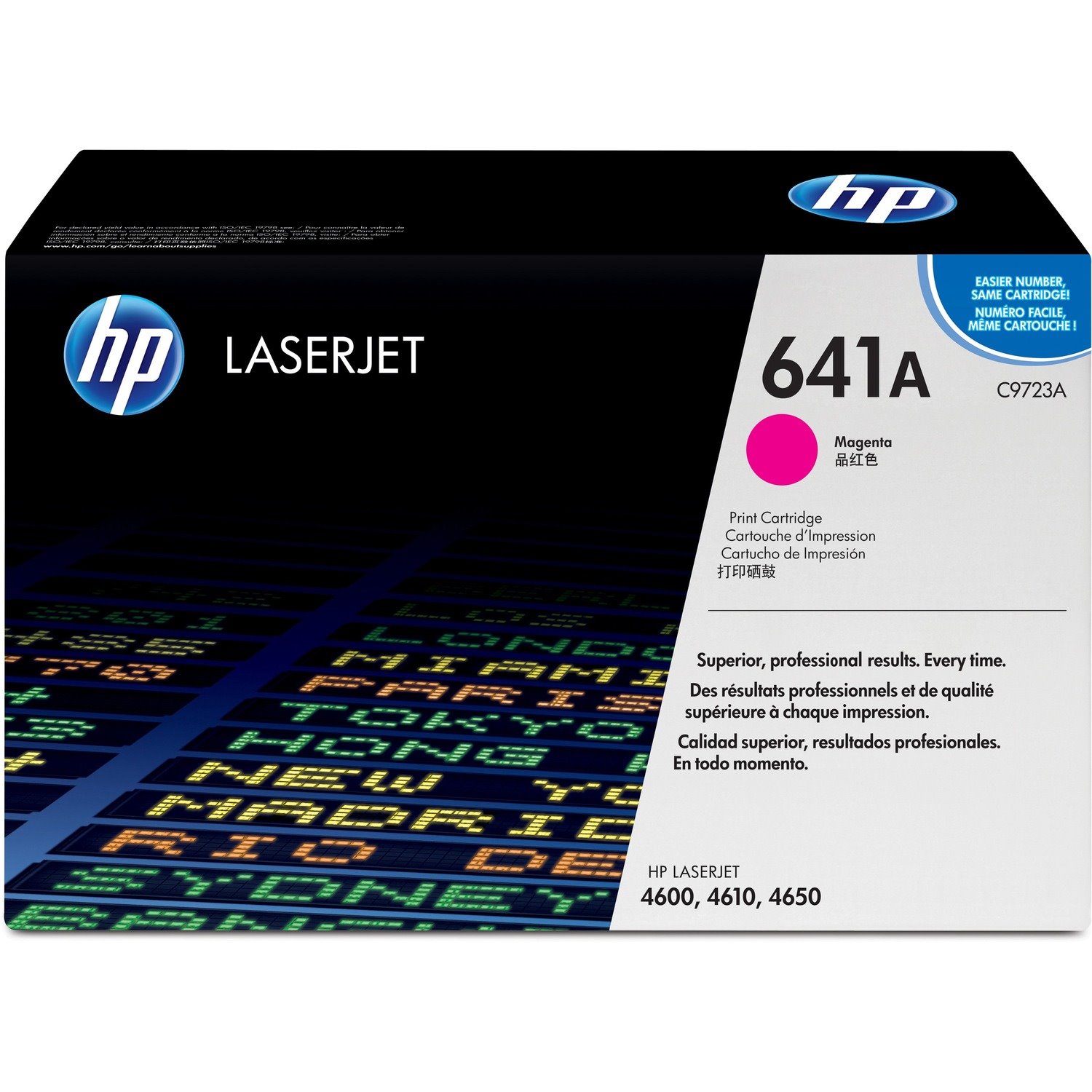 HP 641A (C9723A) Original Laser Toner Cartridge - Single Pack - Magenta - 1 Each