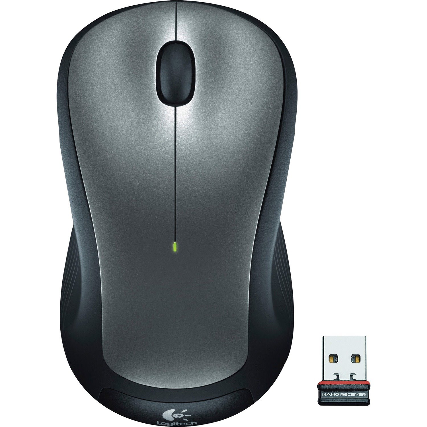 Logitech M310 Wireless Mouse, 2.4 GHz with USB Nano Receiver, 1000 DPI Optical Tracking, Ambidextrous, Silver