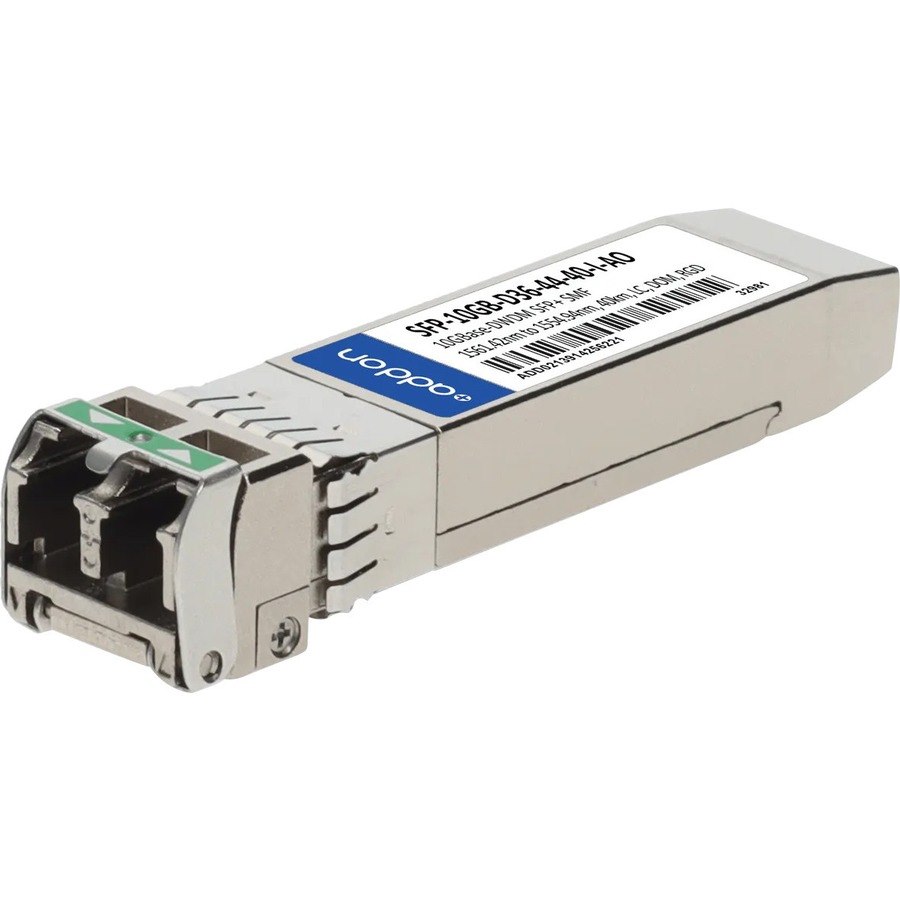 AddOn MSA and TAA 10GBase-DWDM SFP+ Transceiver (SMF, 1548.51nm to 1542.14nm, 40km, LC, DOM, -40 to 85C)
