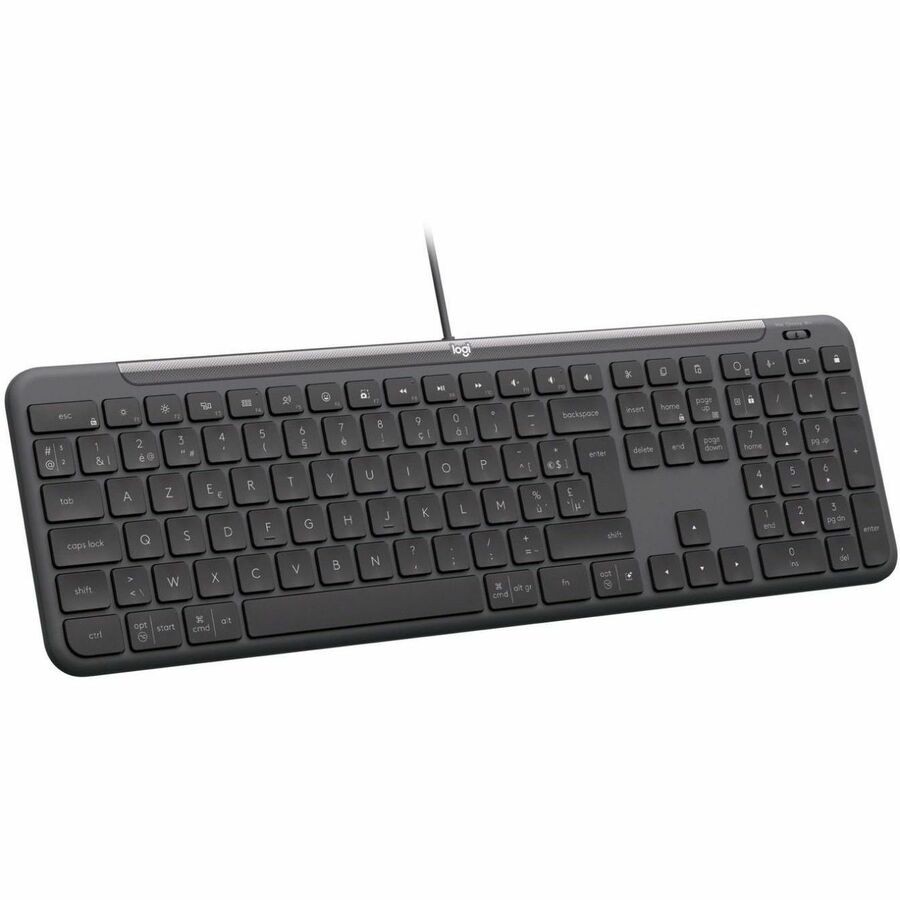 Logitech Signature Slim K620 Toetsenbord - Full-size - Kabel Verbinding - USB Type C Interface - Belgisch - AZERTY indeling - Grafiet