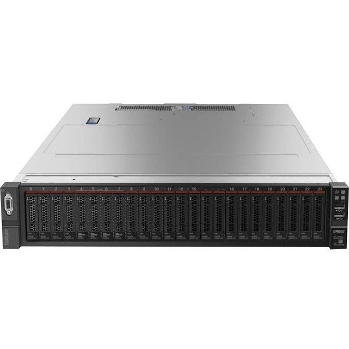 Lenovo ThinkSystem SR650 7X06A0K4EA 2U Rack Server - 1 x Intel Xeon Silver 4215R 3.20 GHz - 32 GB RAM - 12Gb/s SAS, Serial ATA/600 Controller