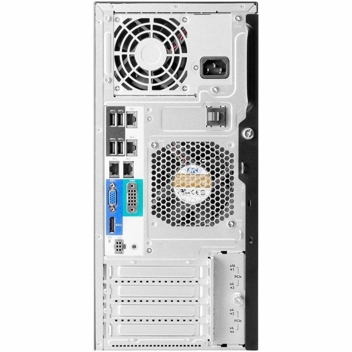 HPE SMART CHOICE ProLiant ML30 G11 4U Tower Server - 1 x Intel Xeon E-2434 3.4 GHz - 32 GB RAM - 1.92 TB SSD - (2 x 960GB) SSD Configuration - Serial ATA/600, 12Gb/s SAS, NVMe Controller