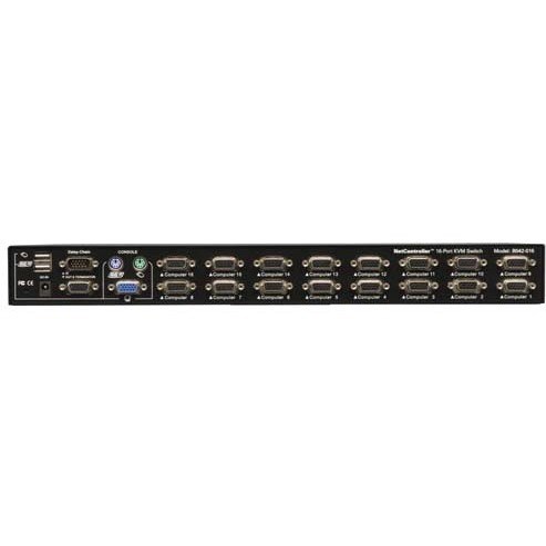 Eaton Tripp Lite Series 16-Port 1U Rack-Mount USB/PS2 KVM Switch with On-Screen Display