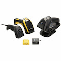 Datalogic PowerScan PM9501 Rugged Ticketing, Manufacturing, Asset Tracking, Inventory, Warehouse, Logistics, Picking Handheld Barcode Scanner Kit - Wireless Connectivity - Yellow - USB Cable Included