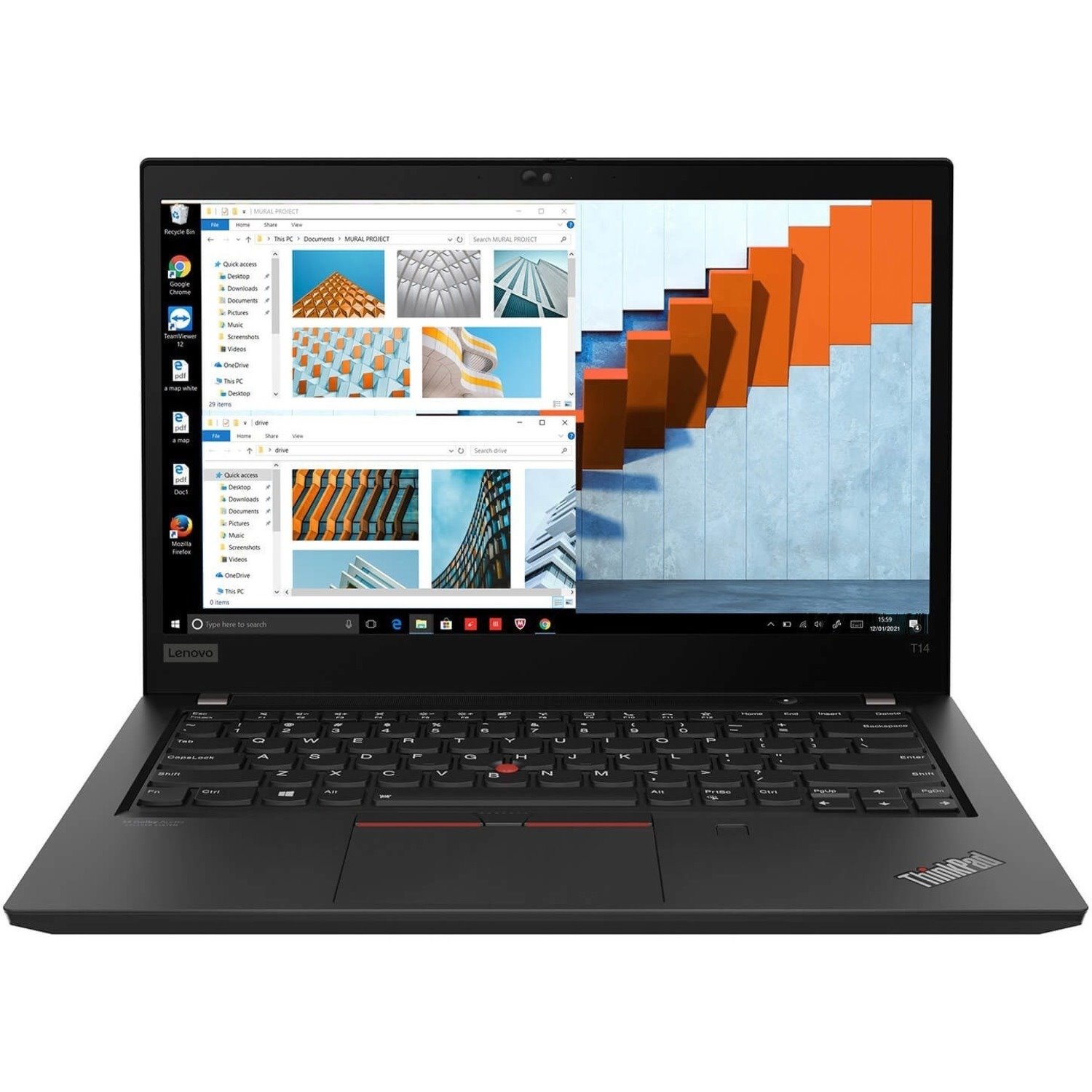 Lenovo ThinkPad T14 Gen 2 20W0016NCA 14" Notebook - Full HD - Intel Core i5 11th Gen i5-1135G7 - 8 GB - 256 GB SSD - French Keyboard - Black