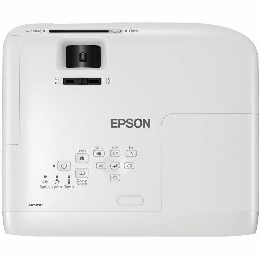 Epson PowerLite EB-E24 3LCD Projector - 4:3 - Ceiling Mountable, Desktop, Portable - White