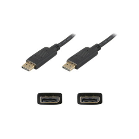 AddOn 5-Pack of 1ft DisplayPort 1.2 Male to DisplayPort 1.2 Male Black Cables For Resolution Up to 3840x2160 (4K UHD)