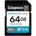 Kingston Canvas Go! Plus 64 GB Class 10/UHS-I (U3) V30 SDXC - 1