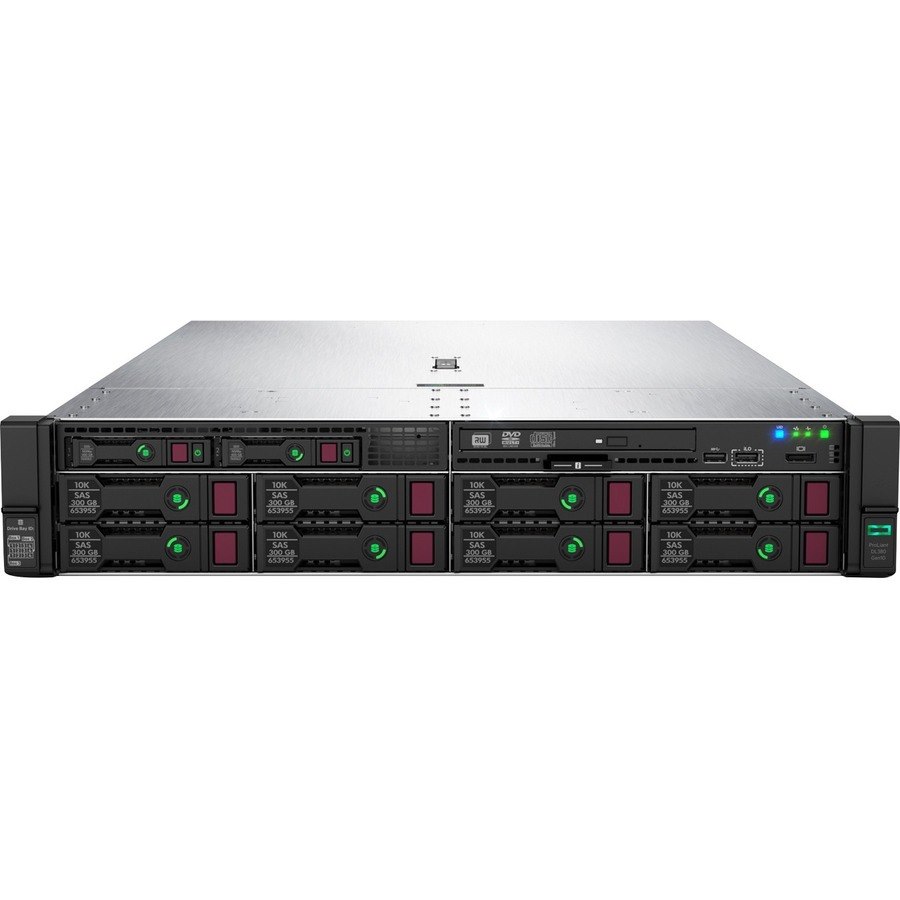 HPE ProLiant DL380 G10 2U Rack Server - 1 Xeon Gold 6250 3.90 GHz - 32 GB RAM - Serial ATA Controller