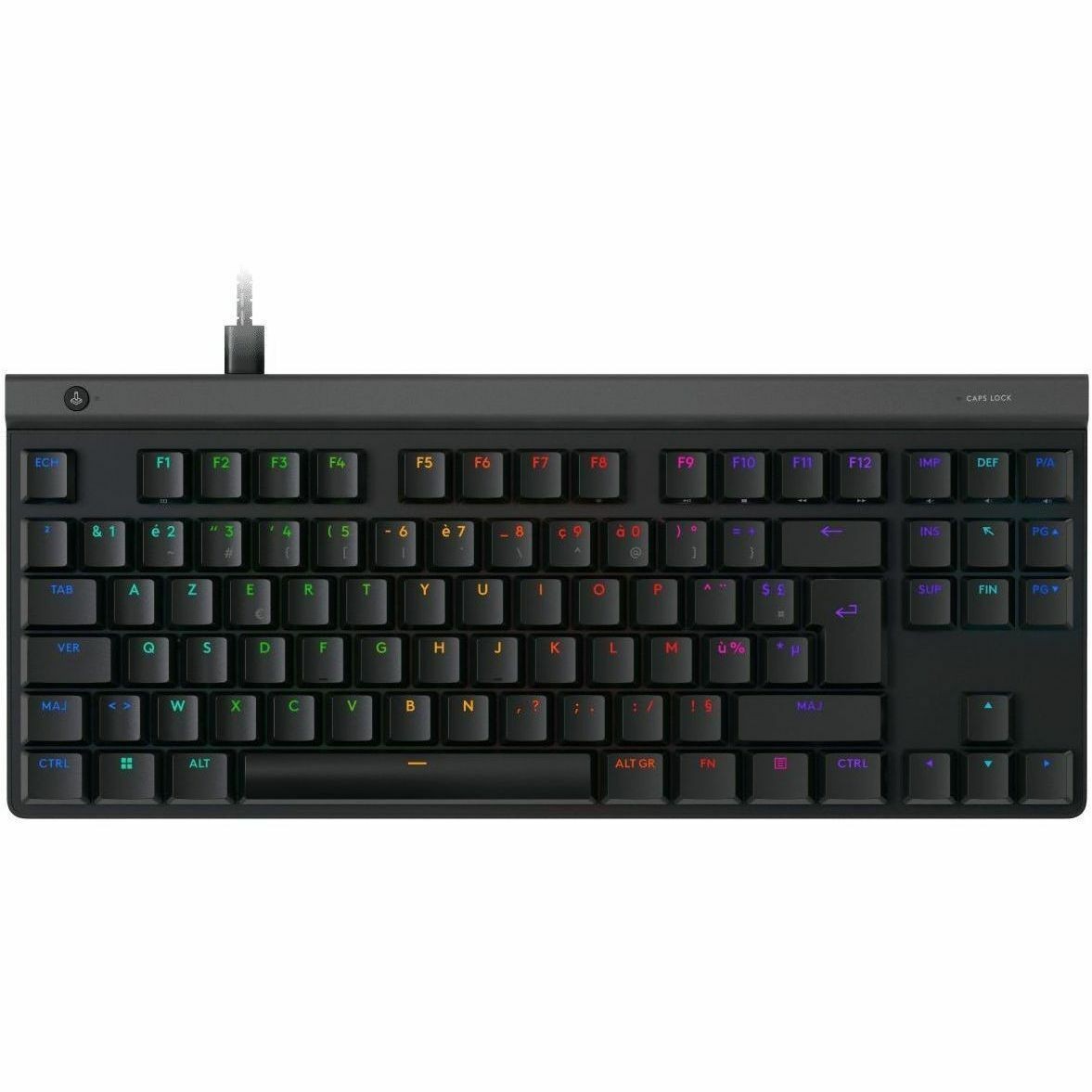 Logitech G G515 TKL Gaming-toetsenbord - Tenkeyless - Kabel Verbinding - USB Interface - RGB LED - Frans - AZERTY indeling - Zwart