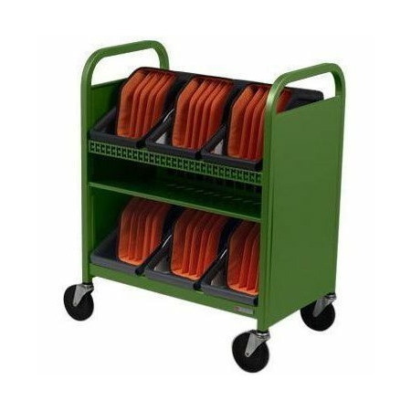 Bretford CUBE Transport Cart with Caddies - TVCT30CAD