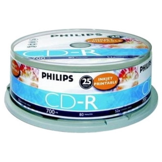 Philips CR7D5JB25/00 CD Recordable Media - CD-R - 52x - 700 MB - 25