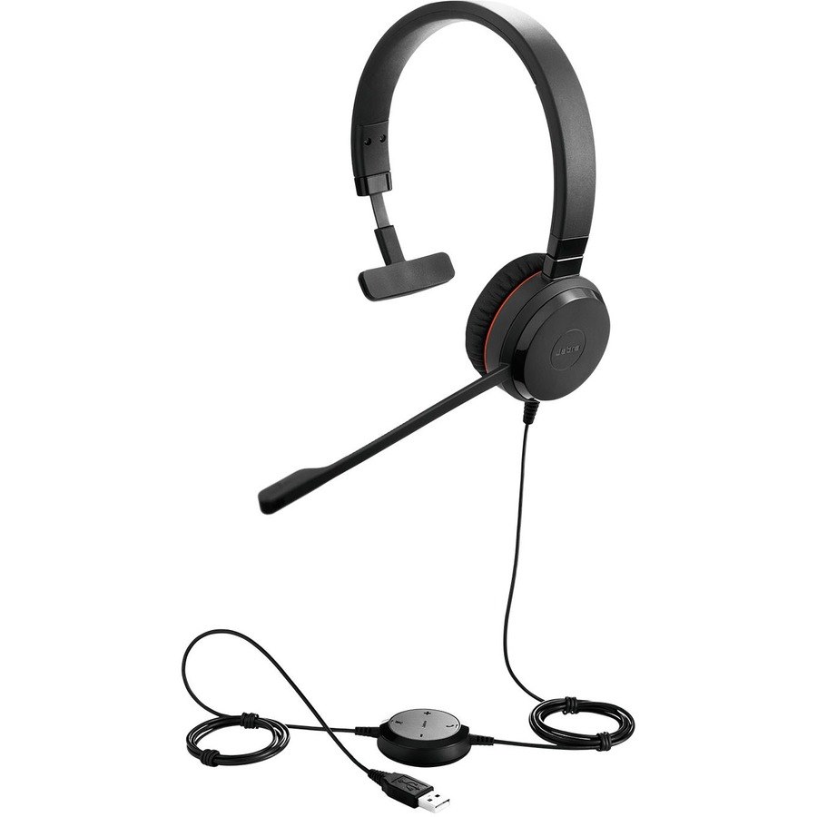 Jabra EVOLVE 20SE UC Mono Wired Over-the-head Mono Headset - Black