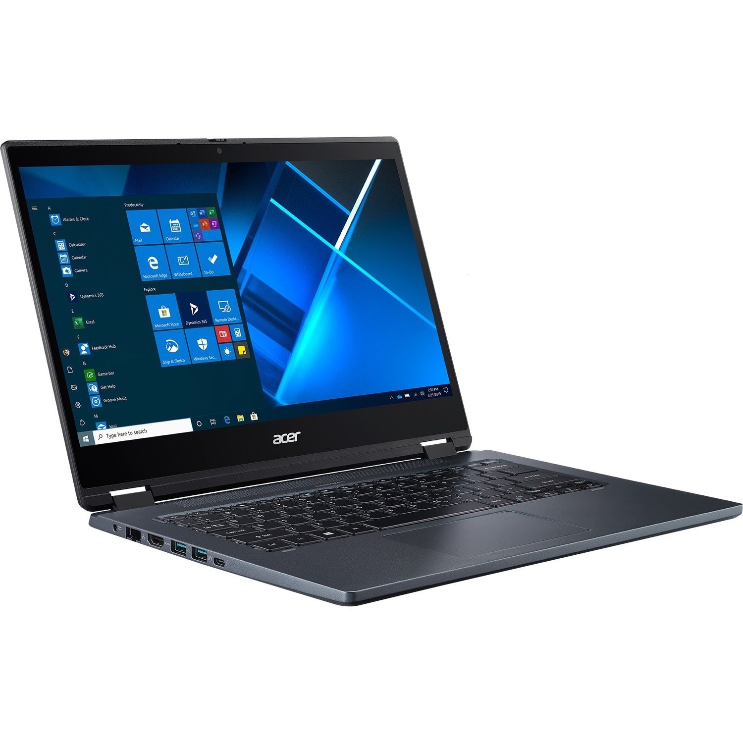 Acer P414RN-51 TMP414RN-51-5426 14" Touchscreen Convertible 2 in 1 Notebook - Full HD - Intel Core i5 11th Gen i5-1135G7 - 8 GB - 256 GB SSD - English Keyboard - Slate Blue