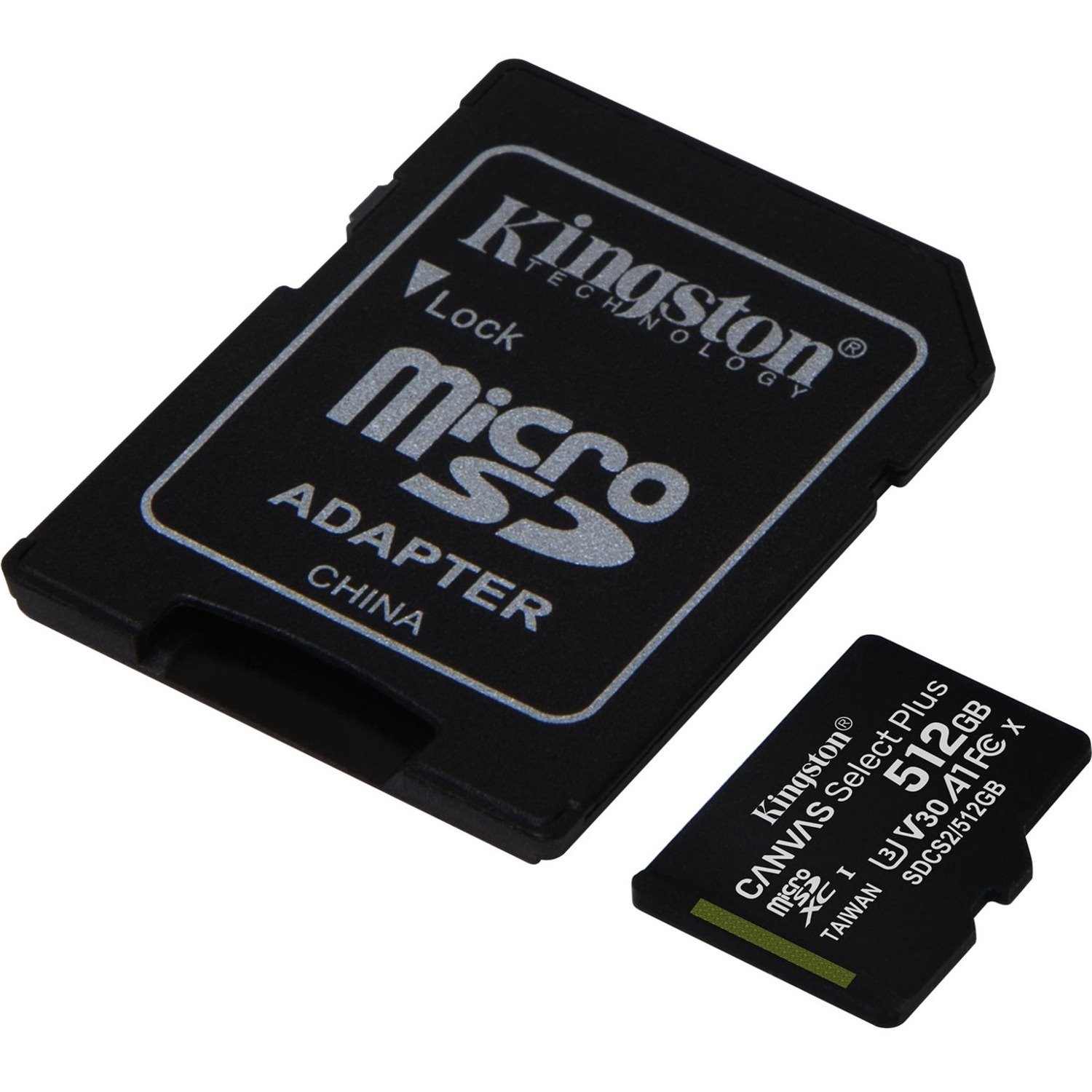 Kingston Canvas Select Plus SDCS2 512 GB Class 10/UHS-I (U3) microSDXC - 1