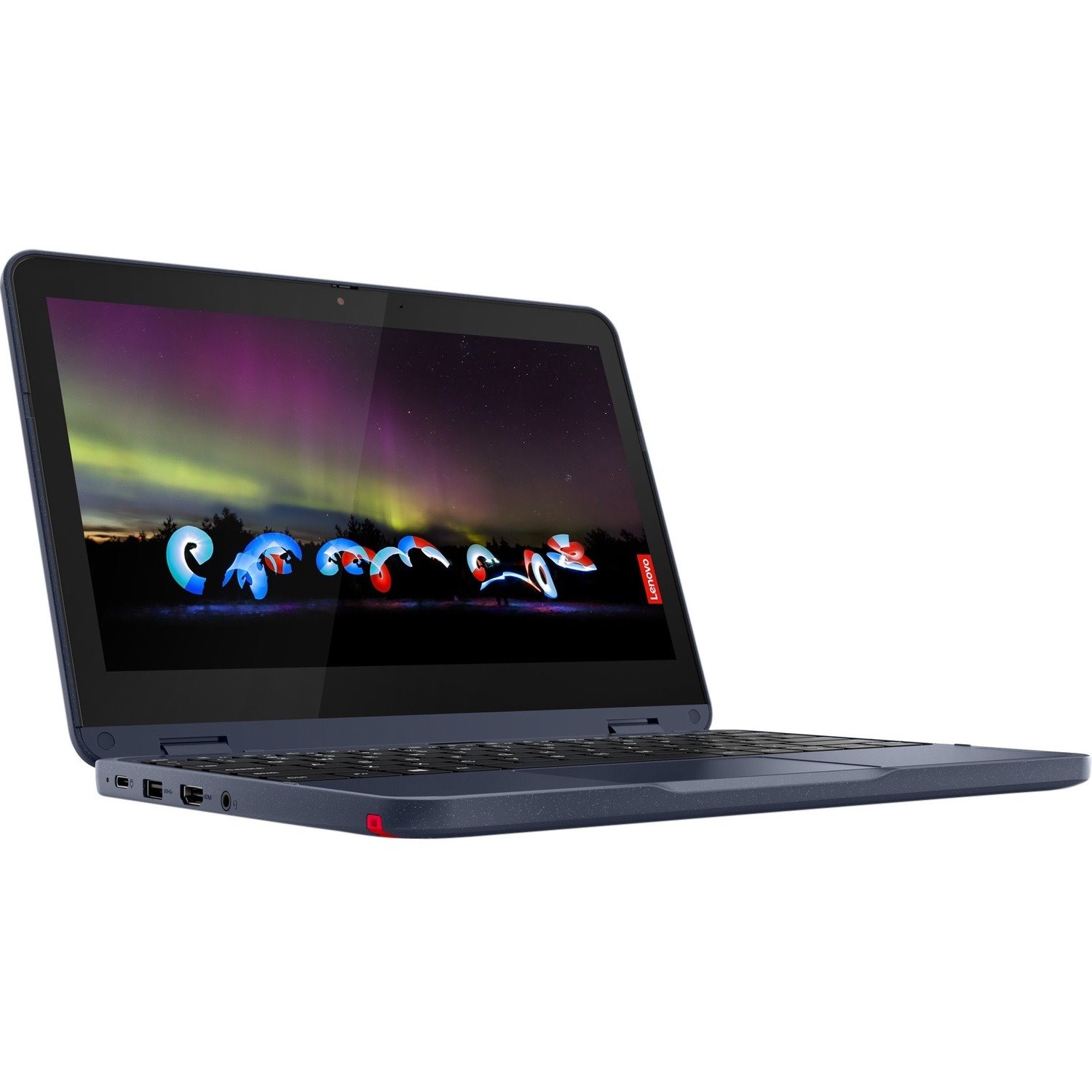Lenovo 500w Gen 3 82J30002US 11.6" Touchscreen Convertible 2 in 1 Notebook - HD - Intel Pentium Silver N6000 - 4 GB - 128 GB Flash Memory - English Keyboard - Abyss Blue