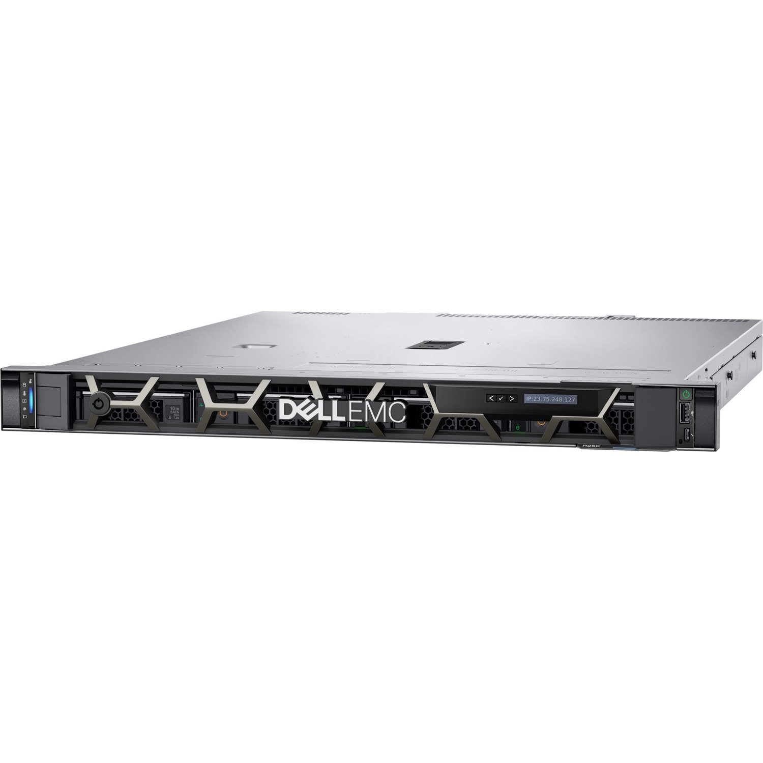 Dell EMC PowerEdge R250 1U Rack-mountable Server - 1 Xeon E-2314 2.80 GHz - 8 GB RAM - 1.20 TB HDD - (1 x 1.2TB) HDD Configuration - 12Gb/s SAS Controller