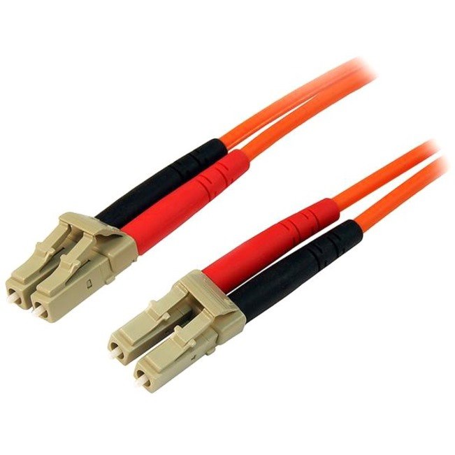 StarTech.com 2m Fiber Optic Cable - Multimode Duplex 50/125 - LSZH Fiber Jumper Cord - LC/LC