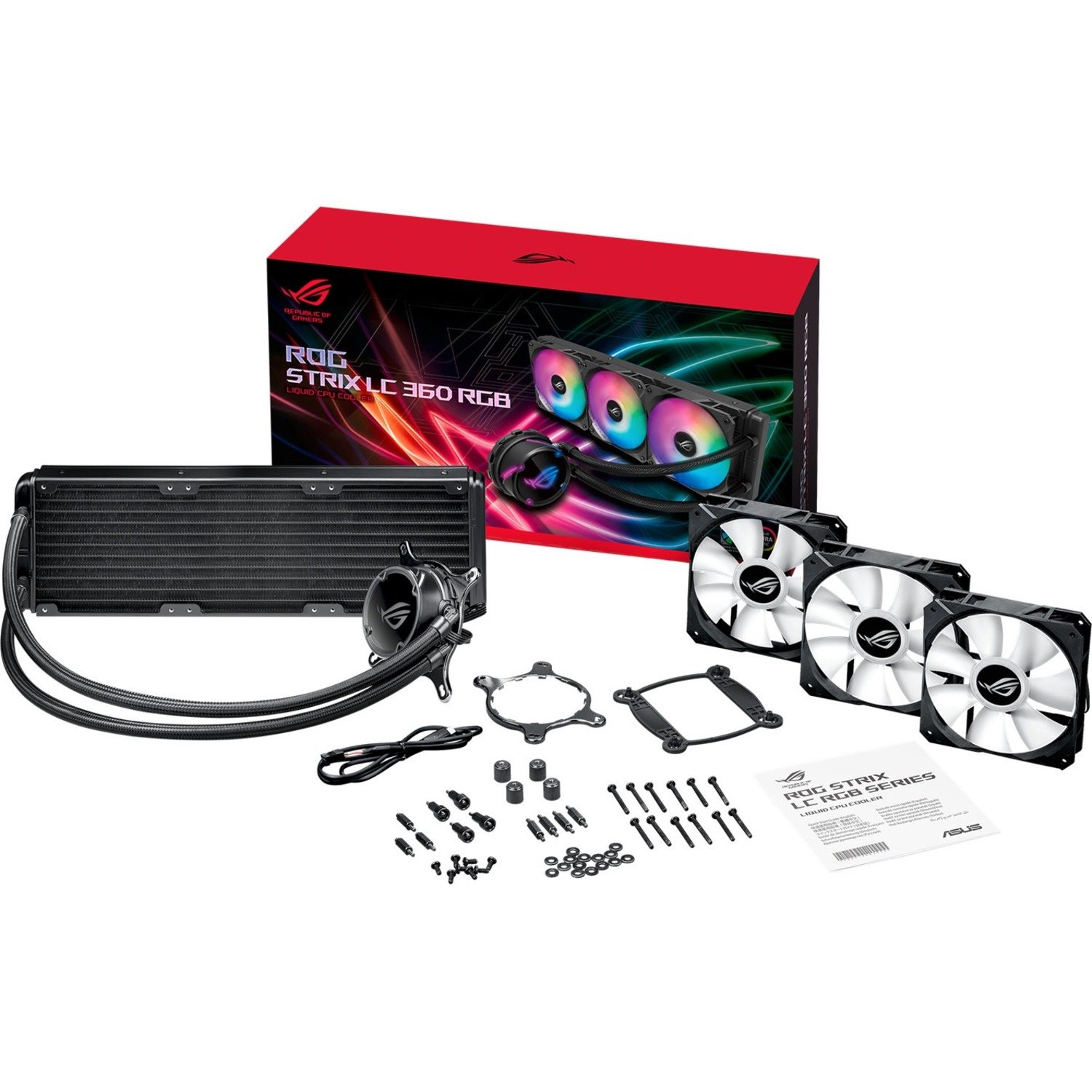 Asus ROG Strix LC 360 RGB Cooling Fan/Radiator/Water Block/Pump - 1 Pack