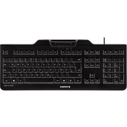 CHERRY JK-A0100DE-2 Keyboard - Cable Connectivity - USB Interface - German - QWERTZ Layout - Black