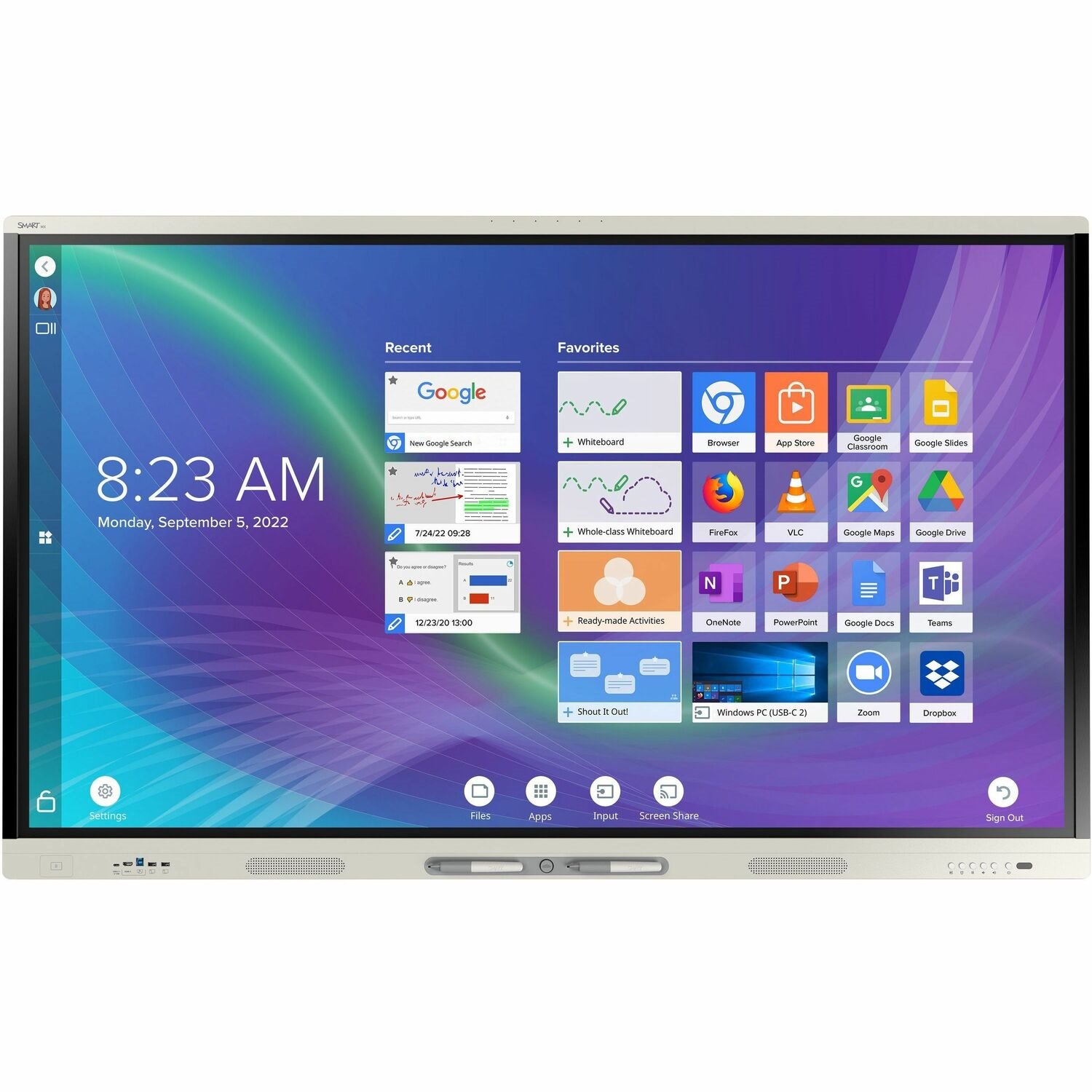 SMART Board MX075-V4 190.5 cm (75") 4K UHD LCD Collaboration Display