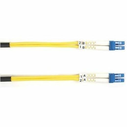 Black Box Os2 9/125 Singlemode Fiber Optic Patch Cable - LSZH, LC To LC, Yellow, 2-M (6.5-