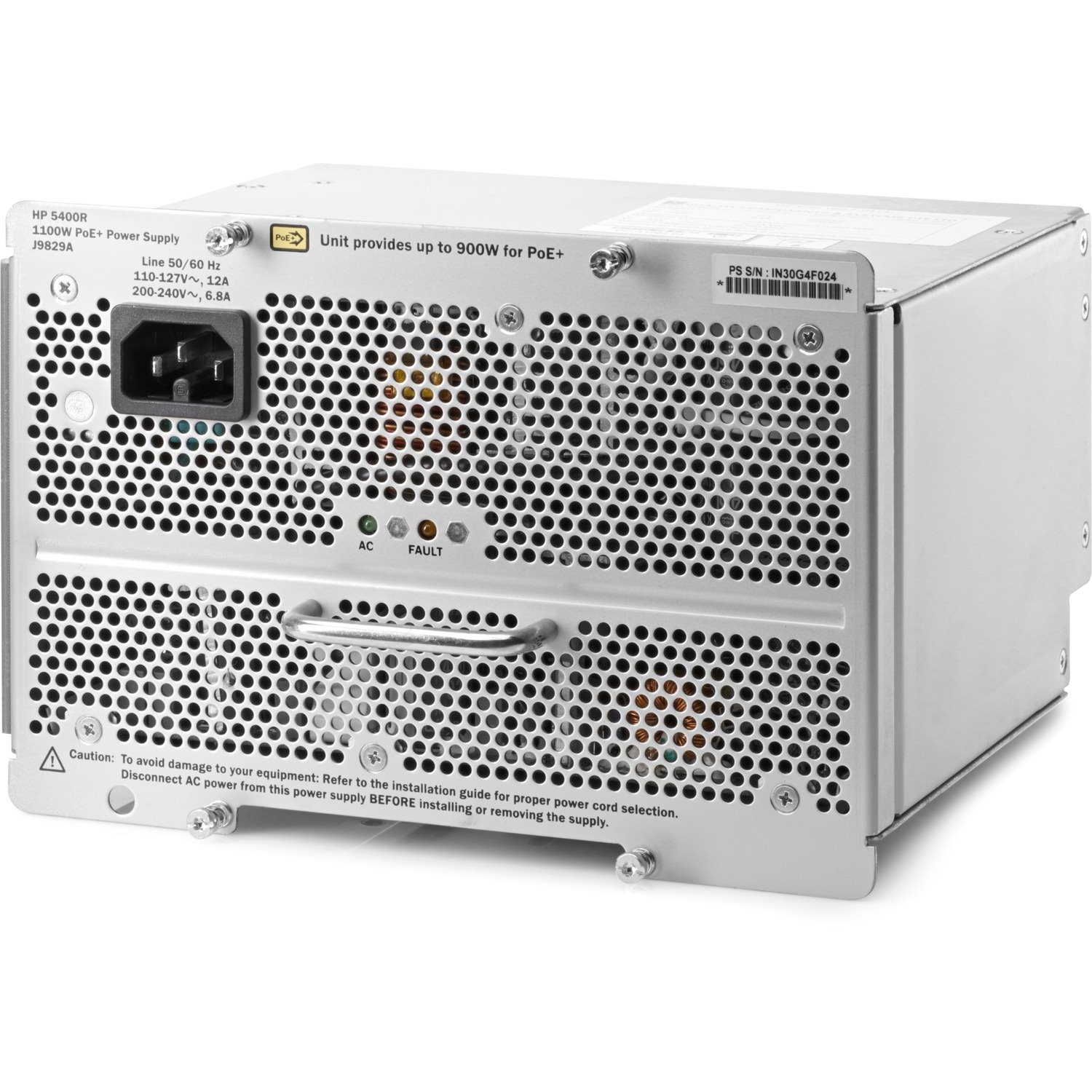 HPE 5400R 1100W PoE+ zl2 Power Supply