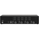 Black Box KVM Switch, NIAP 4.0 Certified - 4-Port, Dual-Monitor, FlexPort HDMI/DisplayPort