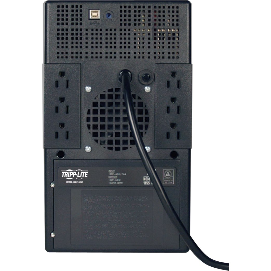 Tripp Lite by Eaton OmniSmart 120V 750VA 500W Line-Interactive UPS, Tower, Built-In Isolation Transformer, USB port