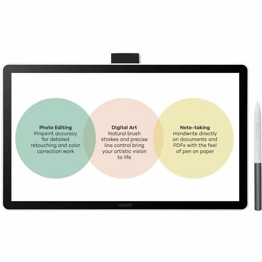 Wacom One 14 Graphics Tablet - 35.6 cm (14") - 2540 lpi Full HD - Cable