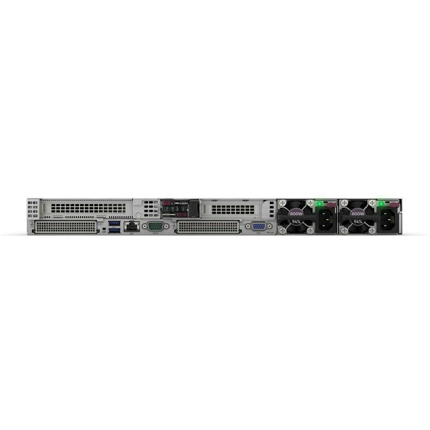 HPE SMART CHOICE ProLiant DL325 G11 1U Rack Server - 1 x AMD EPYC 9124 3 GHz - 64 GB RAM - 960 GB SSD - (2 x 480GB) SSD Configuration - 12Gb/s SAS Controller