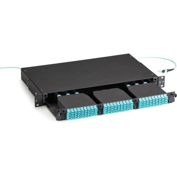 Black Box Fiber Optic High Density MTP Enclosure - 3-Slot, 1U