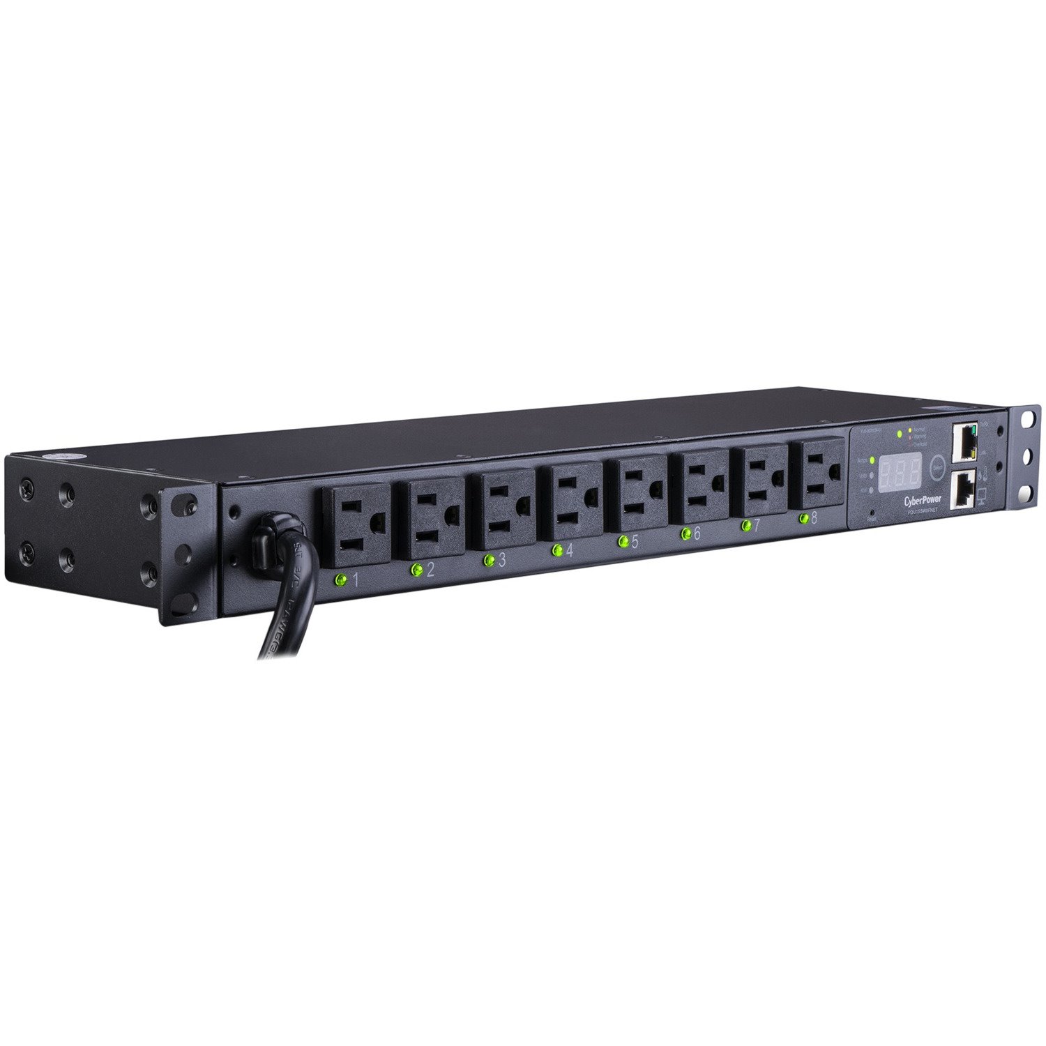 CyberPower Switched PDU RM 1U PDU15SW8FNET 15A 8-Outlet