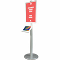CTA Digital Floor Stand Sign Display with Kiosk Enclosure for iPad