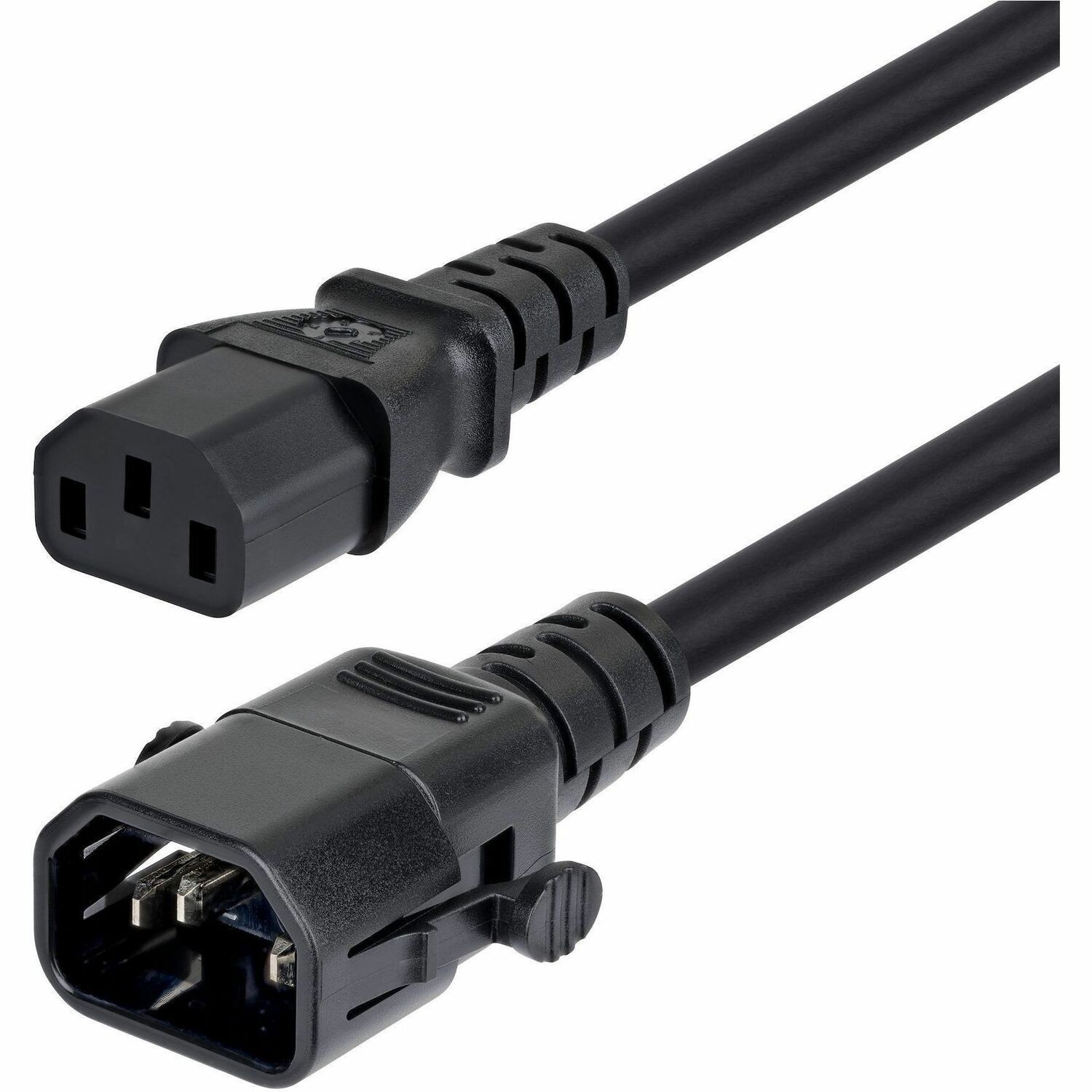 StarTech 6ft (1.8m) Power Extension Cord, Locking C14 to C13, PDU Power Cord, 10A 250V, 18AWG, UL Listed, TAA
