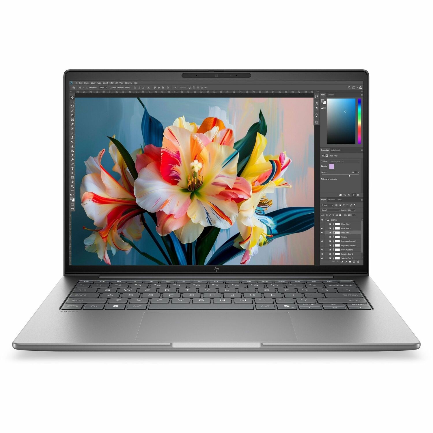 HP ZBook 8 G2i 14" Copilot+ PC Mobile Workstation - WUXGA - Intel Core Ultra 7 Series 3 356H - 48 GB - 1 TB SSD - Smart Card Reader - Meteor Silver Aluminum