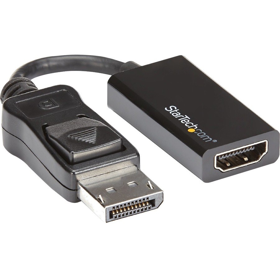 StarTech.com DisplayPort to HDMI Adapter, 4K 60Hz Active DP 1.4 to HDMI 2.0 Video Converter for Monitor/Display, Latching DP Connector