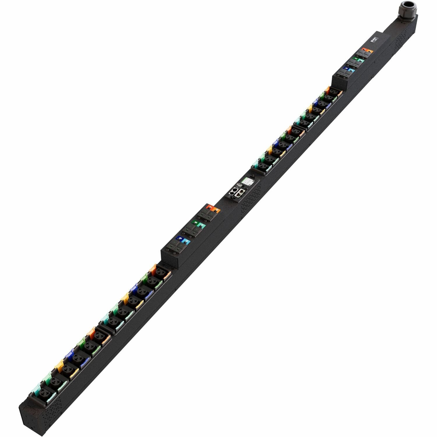 Vertiv PowerIT VP7U60A3 Switched Outlet Level Monitoring HD rPDU, Vertical, Three Phase, 24 Combination C13/C19 Outlets, 60/63A, 240/415V WYE, 0U