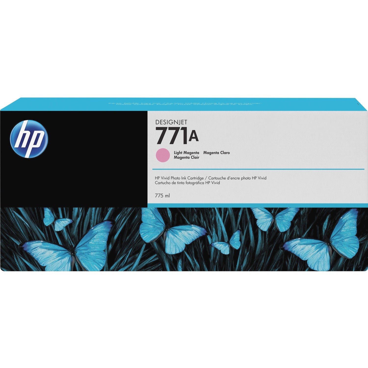 HP 771A (B6Y19A) Original Inkjet Ink Cartridge - Single Pack - Light Magenta - 1 Each