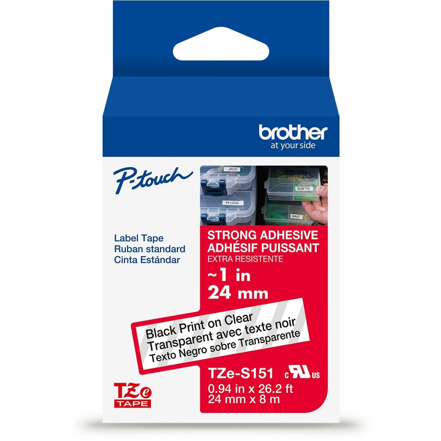 Brother P-touch Extra-Strength TZe Tape Cartridge