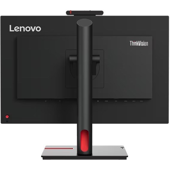 Lenovo ThinkVision T24v-30 24" Class Webcam Full HD LCD Monitor - 16:9 - Raven Black