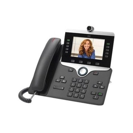 Cisco 8865 IP Phone - Refurbished - Bluetooth, Wi-Fi - Wall Mountable - Charcoal