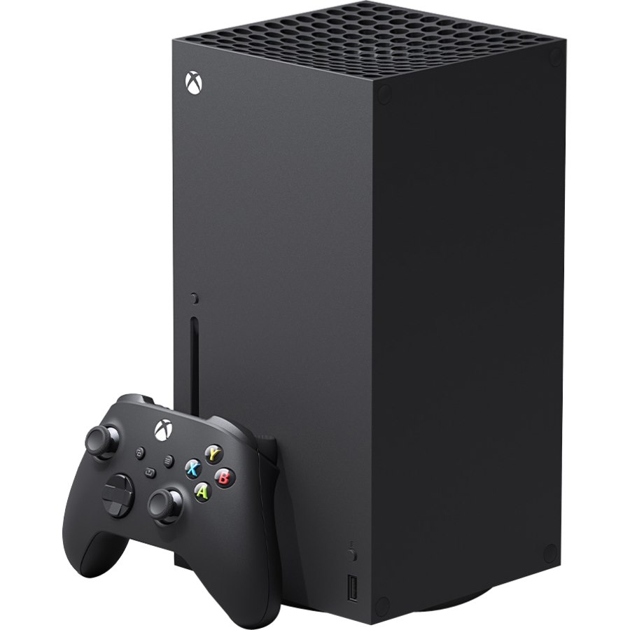 Microsoft Xbox Series X Gaming Console, Game Pad Supported - Wireless - Black - AMD Custom RDNA 2 - 2160p - Linear PCM, Dolby Digital, Dolby TrueHD with Atmos, DTS 5.1 - Ultra HD Blu-ray Player - 1 TB HDD - Gigabit Ethernet - Wireless LAN - HDMI - USB