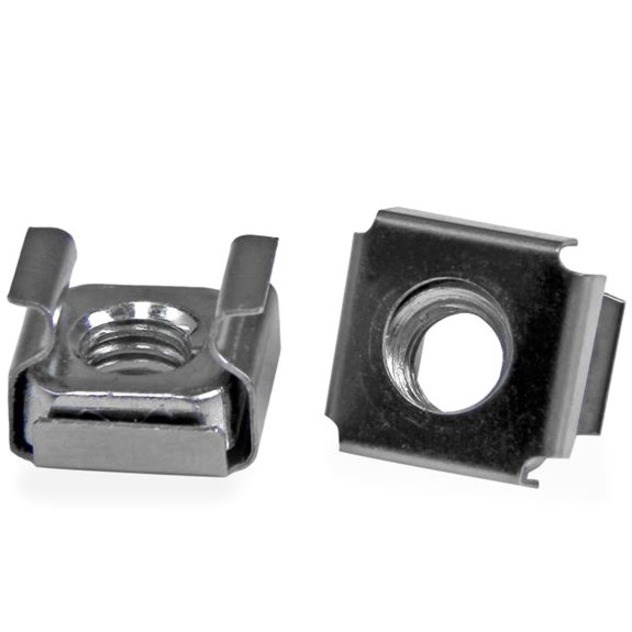 StarTech.com M6 Cage Nuts - 100 Pack - M6 Mounting Cage Nuts for Server Rack & Cabinet