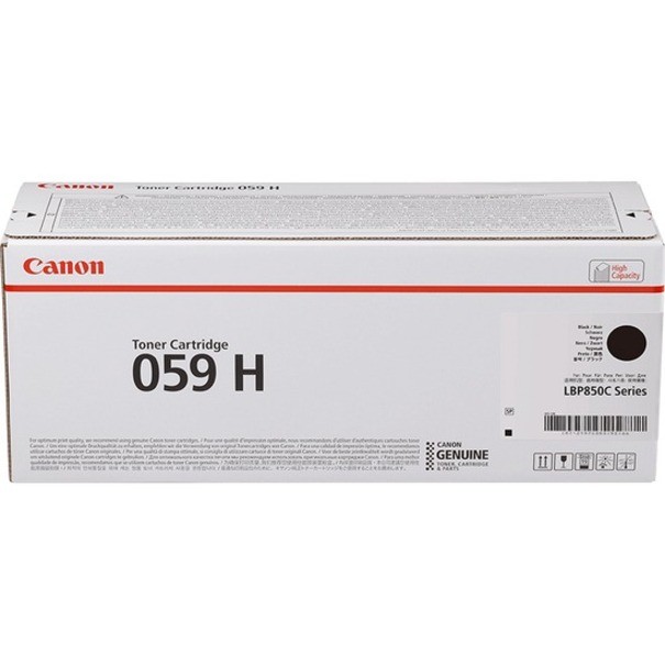 Canon 059H Original High Yield Laser Toner Cartridge - Black - 1 Pack